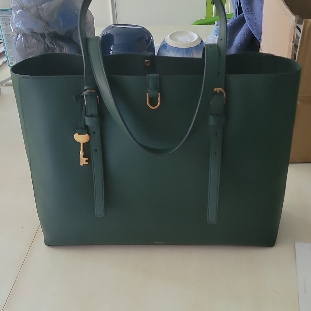 Chic Forest Green Tote Bag